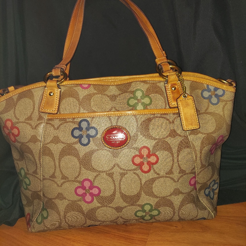 Coach C Flower Tote